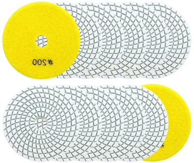 Diamant polijstpads - Polijstschijven - Oppervlakken polijsten - Voor steen en composiet - 100 mm 12 stuks - Niet gespecificeerd