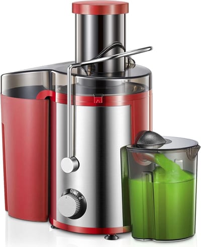 MMP® Sapcentrifuges groenten en fruit - Sapcentrifuges - Slowjuicer - Rood - ‎34cm x 31cm x 20cm