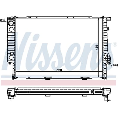 Radiator, motorkoeling NISSENS 60747A