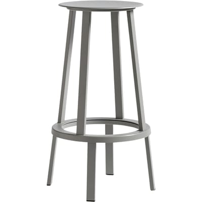 HAY - Revolver Stool barkruk - Hoogte 76 cm - grijs - grau
