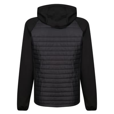 Regatta Heren Navigate Quilted Hybride Jas (Zwart/Nieuw Royal)