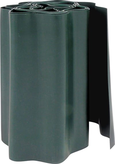 Pakket van 2x stuks kunststof borderranden / grasranden / perkranden groen - 9 meter x 25 centimeter hoog