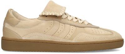 Sacha - Dames - Beige suède sneakers - Maat 36