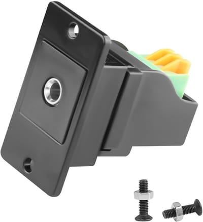 TRS 3.5mm Paneelmontage Solder-vrije Hoofdtelefoonadapter