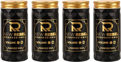 New Rebel Professional Powder Wax (set van 4 stuks) Volume 2 – Haar Styling Poeder – Matte Finish – Extra Volume & Textuur – 80g