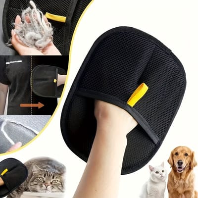 Livé® Huisdierhaar Handschoenen – 2 stuks – Verwijdert Vacht van Katten & Honden – Meubel & Tapijt Reiniger
