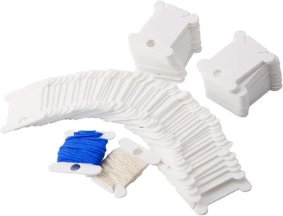 200 Stuks Plastic Floss Bobbins voor Borduren en Handwerken - Ideaal voor Katoen Draad Opslag en Organisatie