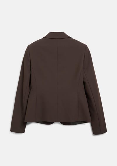 Slim fit korte blazer met viscose