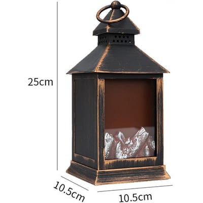 Scène Indeling Openhaard Lampen Kerst Thuis Desktop Sfeer Openhaard Lampen Windlichten Etalages Decoratieve Requisieten black