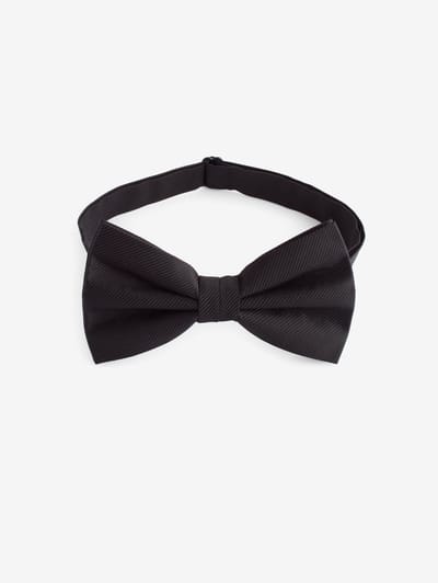 Next - Heren - Twill zijden vlinderdas - Zwart