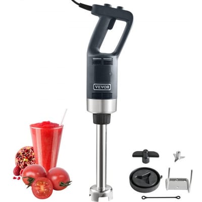 VEVOR Staafmixer 750W, Hoogwaardige staafmixer met regelbare snelheden, Multifunctionele staafmixer van roestvrij staal 660 mm, Afneembare roerstaaf, Inclusief wandhaak en vervangende meskop