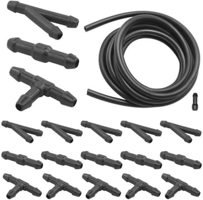 Universele 5 m Ruitensproeierinstallatie met Reparatieset en Slangverbinders voor Auto
