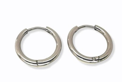 Oorringen 10mm Chirurgisch staal 316L.