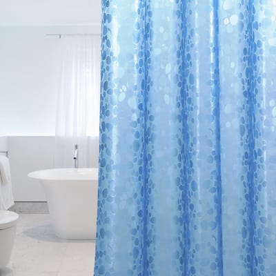 Dailygoody - Douchegordijn - Waterdicht - Schimmelwerend - Blauw - Antibacterieel - Kindvriendelijk - 183 x 183 cm