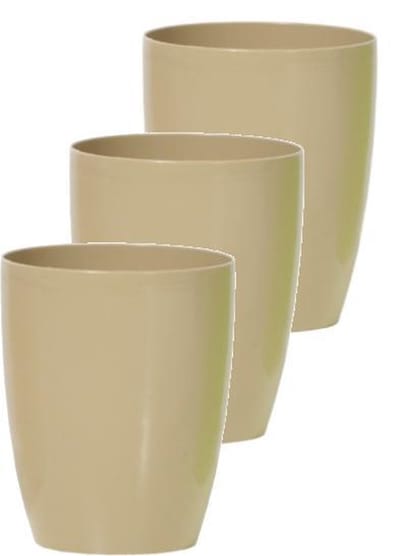 Bloempot Rond Duow 13cm MOKKA Prosperplast / 3 STUKS ! /