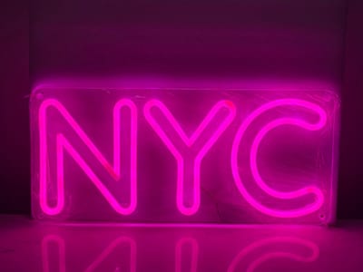 LED - Verlichting - Candyshock - LED Verlichting - Wanddecoratie - NYC Wandlamp - Slaapkamer - Kinderkamer - Restaurant - Woonkamer.