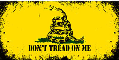 Signs-USA - Souvenir Kentekenplaat - metaal - Dont Tread on Me - 15 x 30 cm