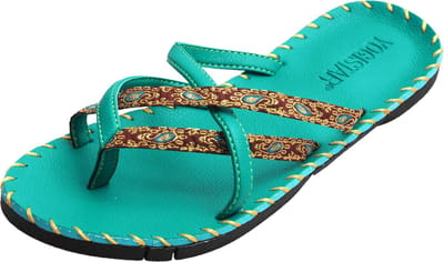 Yoga Sandalen - turkoois 35 Slippers YOGISTAR