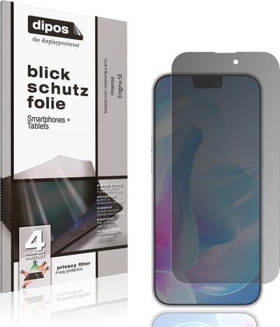 dipos – Matte Privacy Screenprotector geschikt voor Hisense Enigma SE | Anti-Spy Beschermfolie