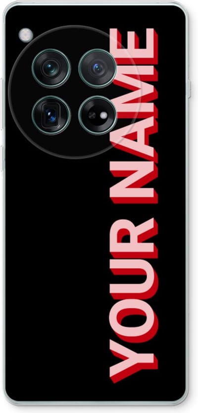 Gepersonaliseerd - Case Company® - Hoesje geschikt voor OnePlus 12r hoesje - Namecase - Soft Cover Telefoonhoesje - Bescherming aan alle Kanten en Schermrand