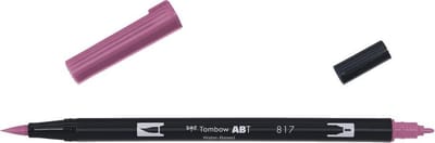 Tombow Brush pen - ABT 817 - Dual Brushpen - Mauve - Roze