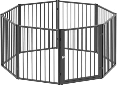 Hondenren - Puppyren - Hondenbench - Staal - Uitbreidbaar - Zwart