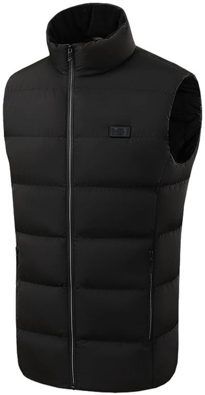 Warmtevest met 9 verwarmingszones Zwart 4XL