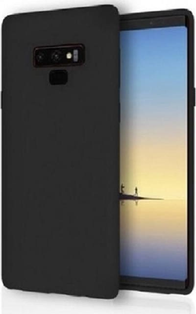 Siliconen back cover case - Geschikt voor Samsung Galaxy Note9 - TPU hoesje zwart