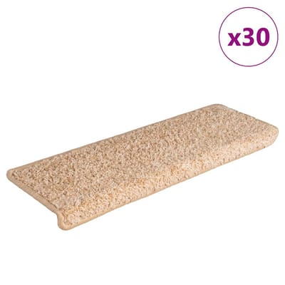 vidaXL - Trapmatten - 30 - st - 65x21x4 - cm - Goud - Rechthoekige - Rand