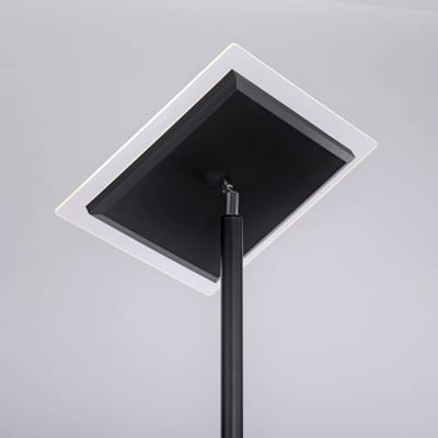 JUST LIGHT. GmbH Hans LED vloerlamp met leeslamp, hoekig, zwart