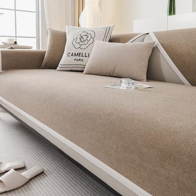 Waterdicht Urinebestendig Bankkussen, Universeel in alle seizoenen, Antislip, Geavanceerd gevoel, Effen kleur Franse Nieuwe Bankhoes Hoesdoek 70*70cm
