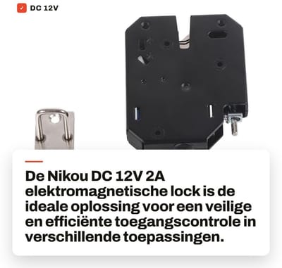 Dailygoods - DC 12V 2A Elektronisch Lock voor Kast en Lade - Toegangscontrole Systeem