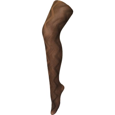 Sock Snob Dames80 denier ondoorzichtig patroon panty's - Argyle Brown