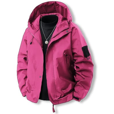 Winddichte en waterdichte jas heren lente en herfst koppeljas multi-pocket functionele stijl werkkleding outdoor bergbeklimpak M black