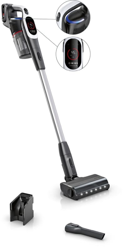 Bosch - Unlimited 9 - BBS931WBA - Snoerloze Steelstofzuiger - MicroClean™ Technologie - HEPA Filtratie - Stofcompressie - 10 Jaar Motorgarantie - Wit