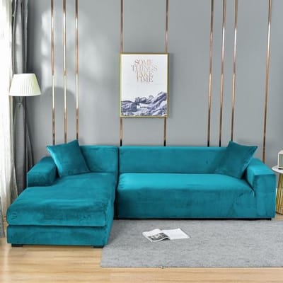 Fluwelen bankhoes hoekbankhoezen voor woonkamer elastische spandex hoezen bankhoes stretch bankhoes 1seater-90-140cm