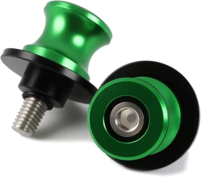 Set van 2 universele motorfiets krukken van aluminiumlegering T6-6061, geschikt voor 8 mm motorfietsen, biedt stabiele ondersteuning bij parkeren en onderhoud, ideaal voor motorliefhebbers en mechanica.