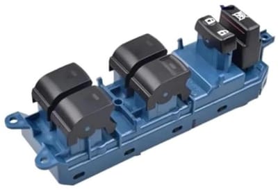 Raamschakelaar - Glaslifter Knop - Autoramen Bediening - Plug and Play - Standaard Maat - Zwart