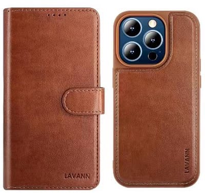 Telefoonhoesje Leer Book Case 2 in 1 - Geschikt voor Samsung S25 Plus - Bruin - Magnetic Case - Ruimte voor 3 pasjes