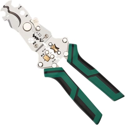 Draadstripper Tang - Gereedschap Strippen - Elektrisch Onderhoud - Opvouwbaar Ontwerp - 21 cm - Zilver