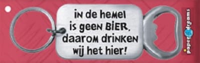 Paper Dreams | RVS Flessenopener | Hemel bier