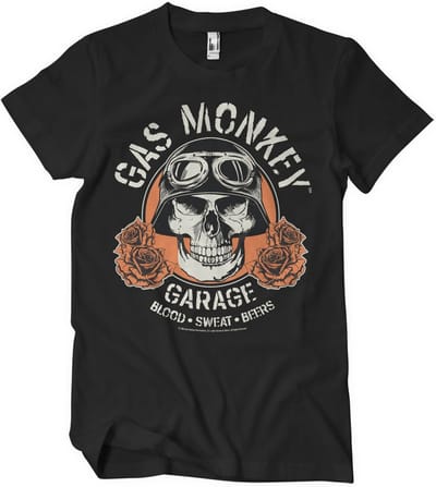 Gas Monkey Garage T-shirt Skull T-shirt GMG-1-GMG042-H76-5