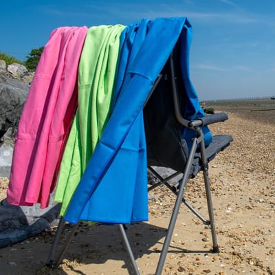 Dailygoods- Strandlaken Microvezel 180x88 cm - Compact met Draagtas - Sneldrogend - Super Absorberend - Ideaal voor Kamperen/Sport. - Handdoek
