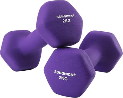 MIRA home - halters - set van 2 - paars - kunststof - ‎2x 3kg
