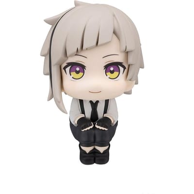 10cm Bungou Stray Dogs Anime Figuur Kijk Omhoog Nakajima Atsushi Actiefiguur Q Versie Dazai Osamu Figurine PVC Set Speelgoed beige
