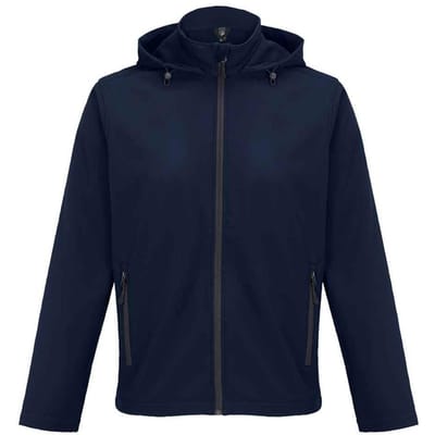 SOLS Heren Race Hooded Soft Shell Jacket (Frans Marineblauw)