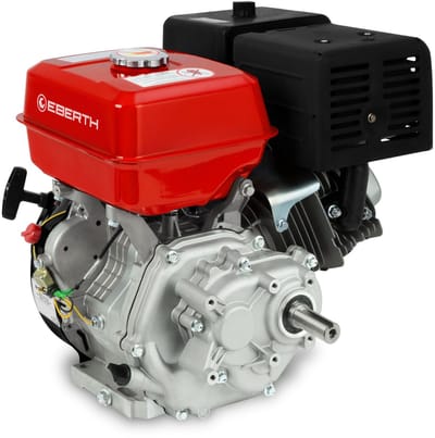 EBERTH 15 pk 11,03 kW benzinemotor, stationaire kartmotor met reductietandwielkast 2:1, benzinemotor met as van 25 mm Ø, oliepeilbeveiliging, 4-takt, 1 cilinder, 420 cc, aandrijfmotor met versnellingsbak
