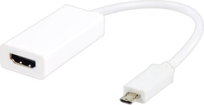 Micro USB naar HDMI adapter MHL 11 pins wit