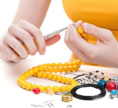 Sieraden Tangen - Precisie Tangen - Sieraden Maken - Gelegeerd Staal - 17 cm Pakket - Zwart