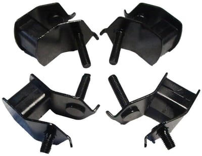 Motorsteunen - Trillingsdempers - Motoren Dempen - Stevig IJzer Rubber - 4 Stuks - Zwart